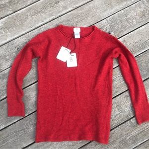 Red Cashmere Sweater, M, NWT